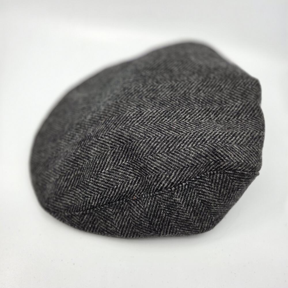 Newsboy Cap 100% Wool Hat Men's L Grey Ivy Cabbie Driving Golf Flat Cap NWOT